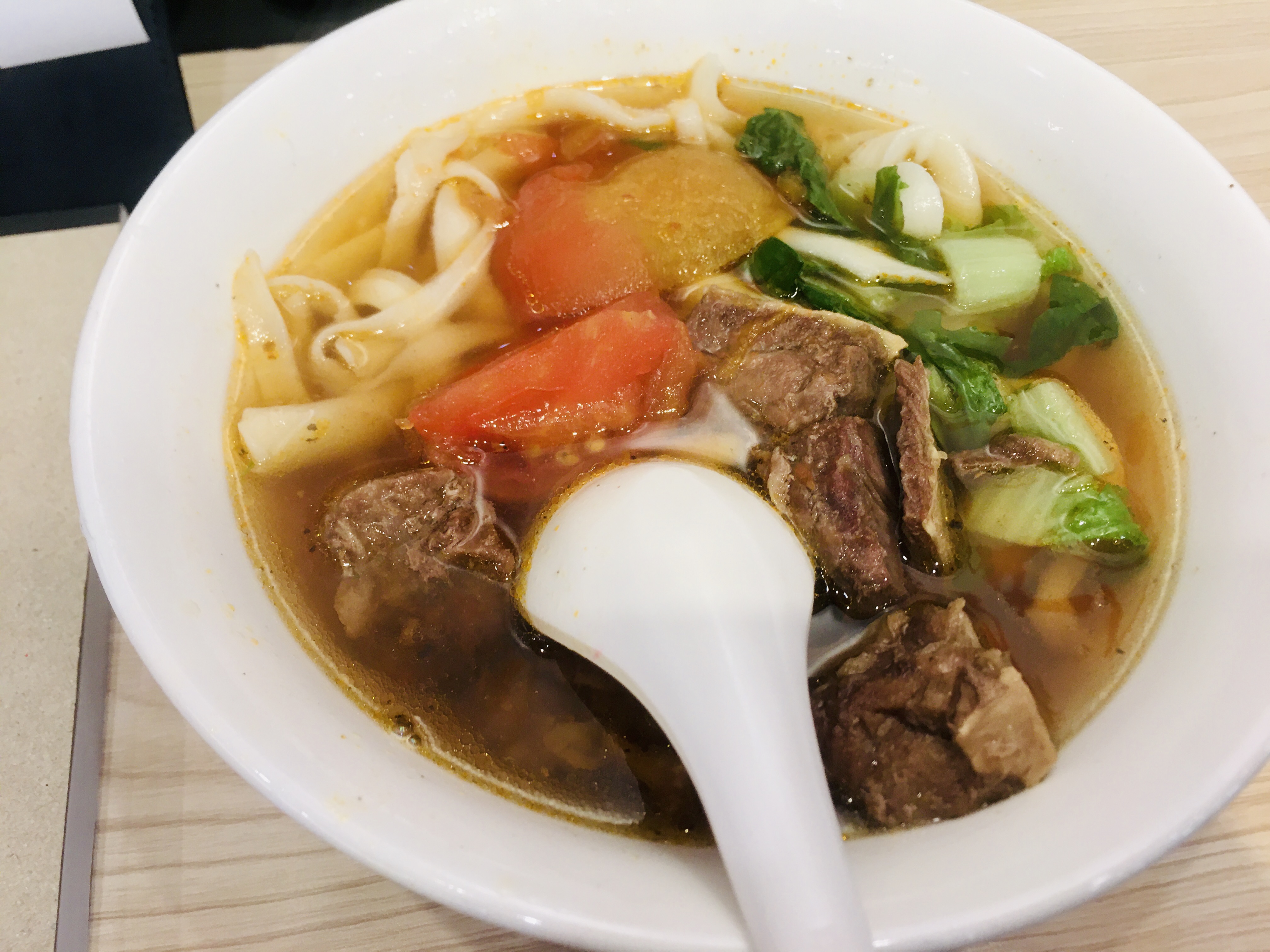 Beef noodle soup — the post-game meal in Taipei